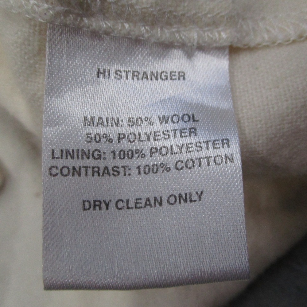 I Love Ugly Mens Future League 172 Wool Blend Short Sleeve Shirt Cream Small - Picture 5 of 10